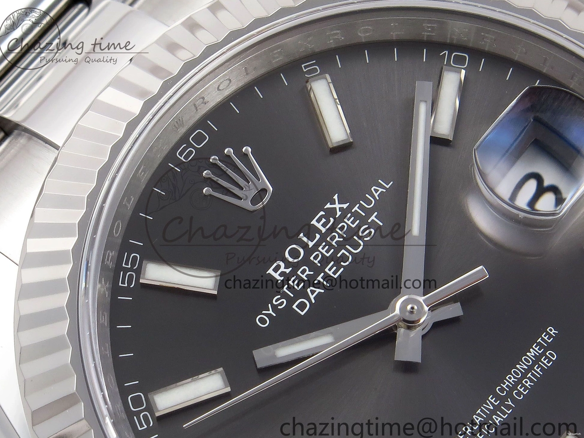 VR3235 DateJust 904L Dial on SS Edition Steel Best Bracelet Gray 41 Oyster 126334 1:1 C+F 0517